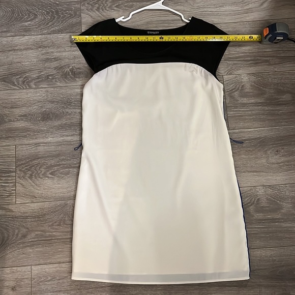 Express Color Block Sheath Dress, Women’s Size M, White/Blue/Black - Picture 12 of 12